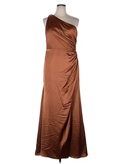 Pre-owned Morilee By Madeline Gardner Cocktail Dress In Brown