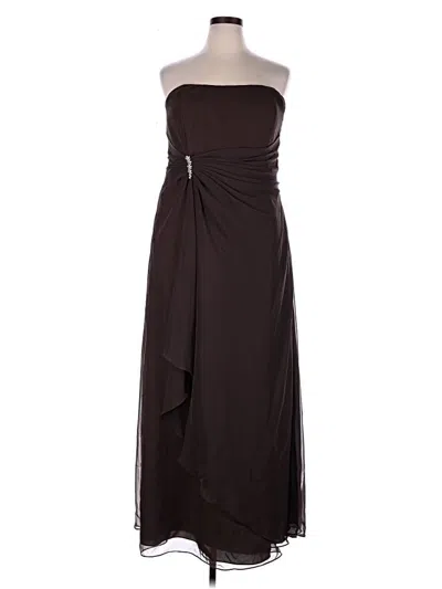 Pre-owned Morilee By Madeline Gardner Cocktail Dress In Brown