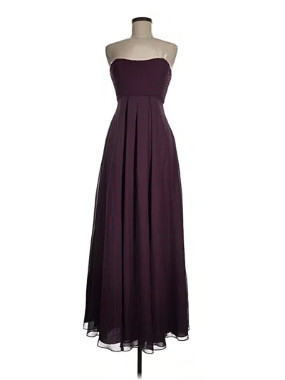 Pre-owned Morilee By Madeline Gardner Cocktail Dress In Burgundy