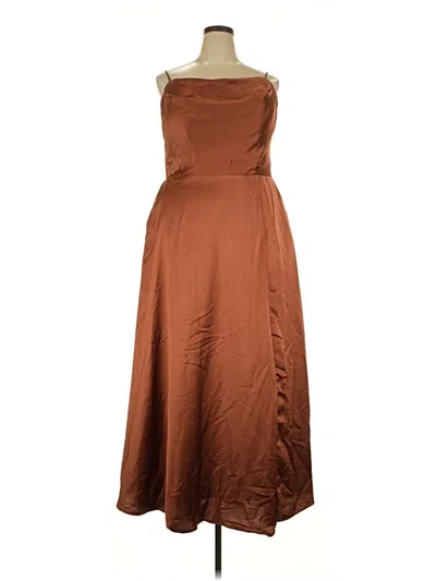 Pre-owned Morilee By Madeline Gardner Cocktail Dress In Orange