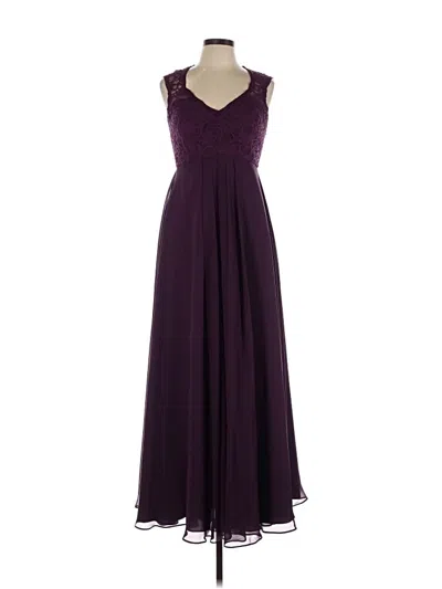Pre-owned Morilee By Madeline Gardner Cocktail Dress In Purple