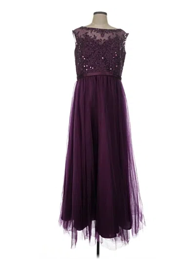 Pre-owned Morilee By Madeline Gardner Cocktail Dress In Purple