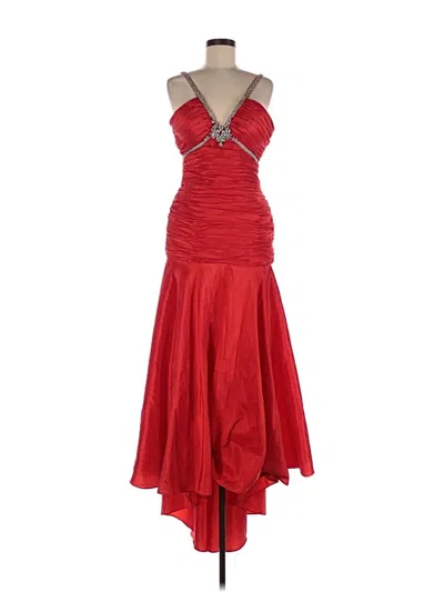 Pre-owned Morilee By Madeline Gardner Cocktail Dress In Red