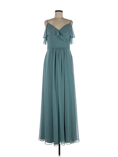 Pre-owned Morilee By Madeline Gardner Cocktail Dress In Teal