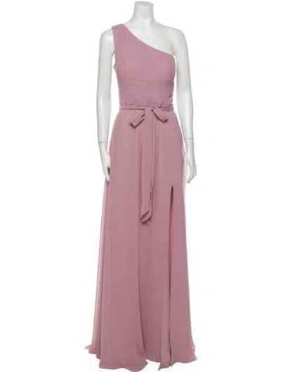 Pre-owned Morilee By Madeline Gardner One-shoulder Long Dress W/ Tags In Pink