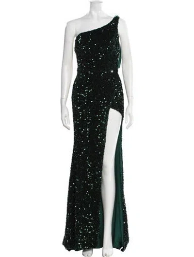 Pre-owned Morilee By Madeline Gardner Patterned Long Dress In Multi