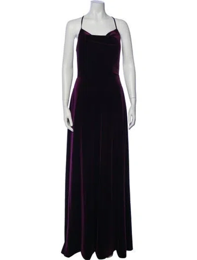 Pre-owned Morilee By Madeline Gardner Square Neckline Long Dress In Red