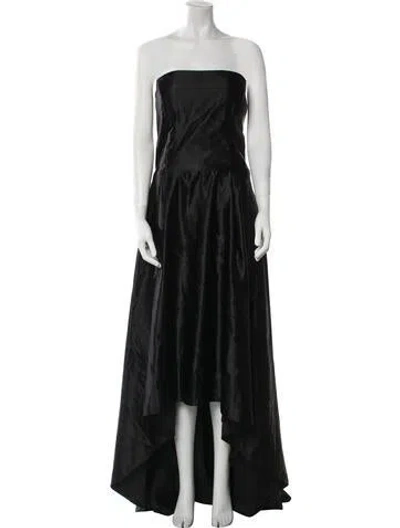 Pre-owned Morilee By Madeline Gardner Strapless Long Dress In Black