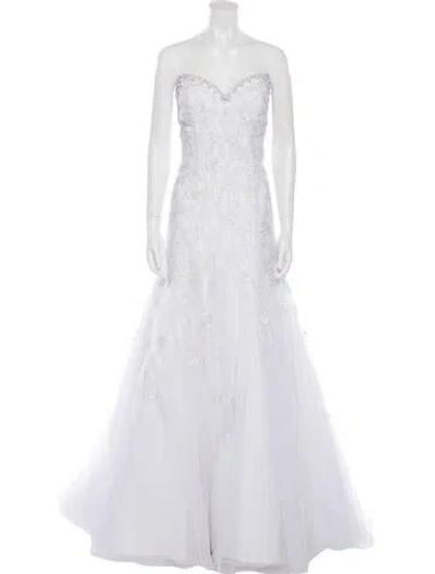 Pre-owned Morilee By Madeline Gardner Strapless Long Dress In Multi