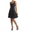 Morilee Chiffon Bridesmaid Cocktail Dress With Straps In Charcoal In Black