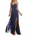 Morilee Classic Strapless Bridesmaids Dress In Sapphire In Blue