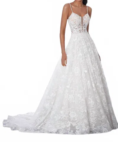 Morilee Cordelia Spaghetti Strap Dress In Ivory In Multi