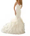 Morilee Crystal Bead Wedding Dress In Ivory In White