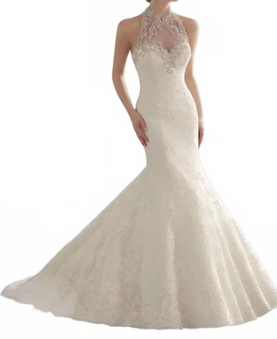 Morilee Crystal Beading Bridal Dress In Ivory In White