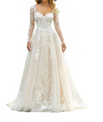 Morilee Drucilla Romantic Wedding Dress In Ivory/porcelain In Multi