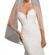 Morilee Edged With Tiny Crystals And Rhinestones Wedding Veil In Ivory In White