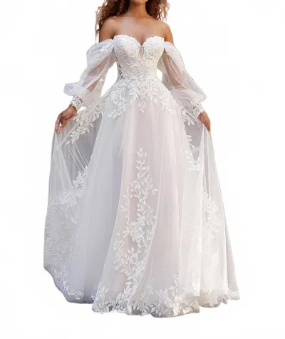 Morilee Jeanette Gown In Shades Of Ivory In Brown