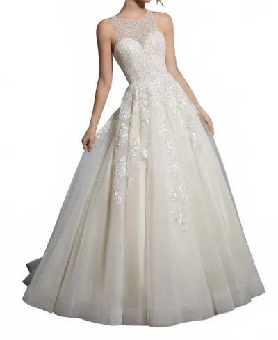 Morilee Kiara Classic Bridal Gown In Ivory/champagne In Beige