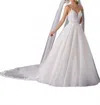 Morilee Lace Accented Sequins And Rhinestones Cathedral Wedding Veil In Ivory In Multi