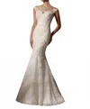 Morilee Lace Fit And Flare Wedding Gown In White In White