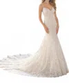 Morilee Malia Lace Wedding Dress In Ivory/light Gold In White