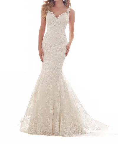 Morilee Marceline Frosted Bridal Gown In Ivory/champagne In White
