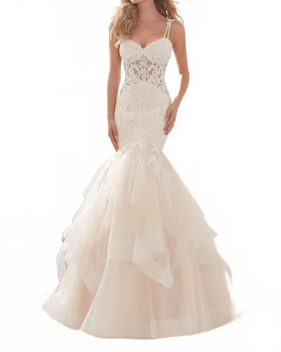 Morilee Marciela Diamante Bridal Gown In Ivory In Beige