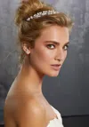 Morilee Pearl And Rhinestone Head Piece In Silver In Silver