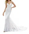 Morilee Perdita Clear Beading Gown In Ivory/almond In White