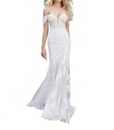 Morilee Priyanka Strapless Bridal Dress In Ivory/champagne In White