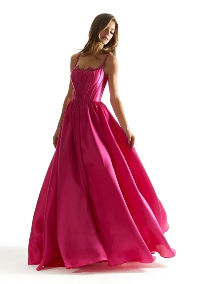 Morilee Prom 49036 Ball Gown Long Corset Prom Dress In Pink