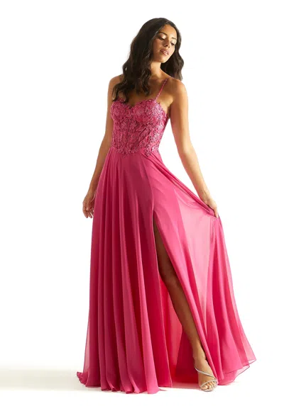 Morilee Prom 49056 Long Formal A Line Evening Prom Dress In Pink