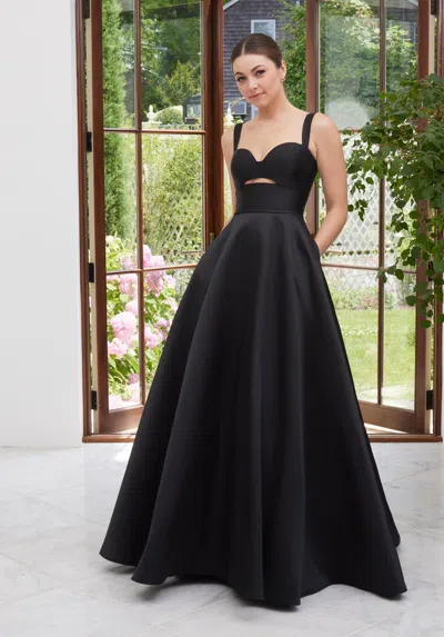 Morilee Prom 49111 Long Formal A Line Chic Prom Dress In Black