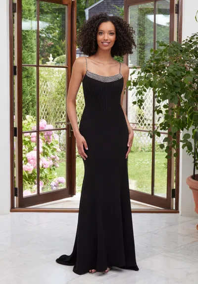 Morilee Prom 49116 Long Formal Beaded Fit Prom Dress In Animal Print