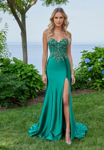 Morilee Prom 49147 Prom Fit Long Formal Mermaid Dress In Green