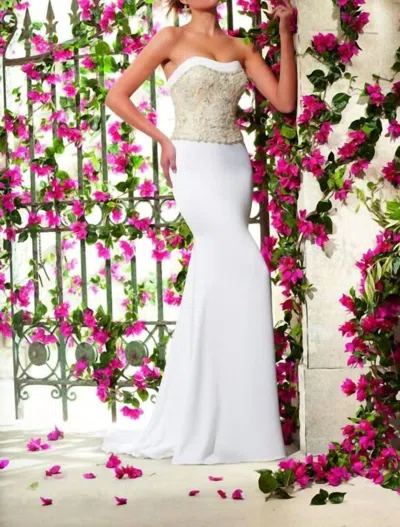 Morilee Quick Delivery Wedding Dress In Ivory/silver In White