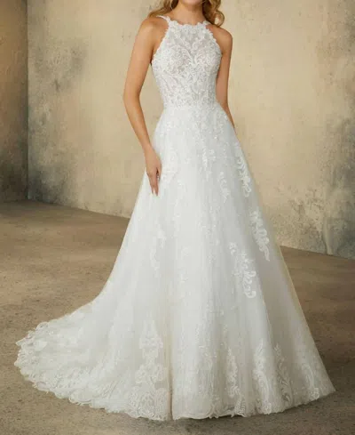Morilee Rebecca Sleeveless Wedding Dress In Ivory In White