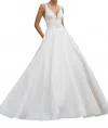 Morilee Sabrina Lined Wedding Gown In Ivory In White