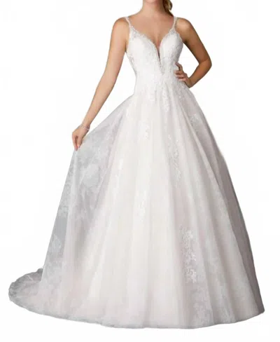 Morilee Sakura Wedding Dress In Ivory/rose In White
