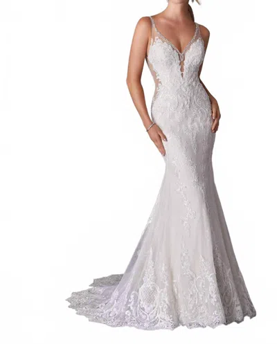Morilee Sofia Fit And Flare Dress In Ivory In Multi