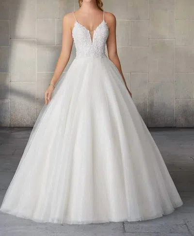 Morilee Starlet Crystal And Pearl Dress In Ivory In Multi