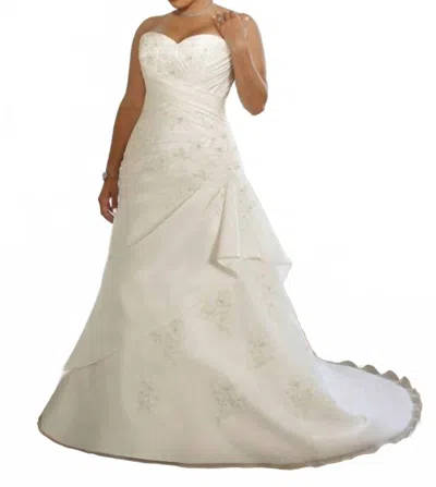 Morilee Strapless Plus Wedding Dress In Ivory In Multi