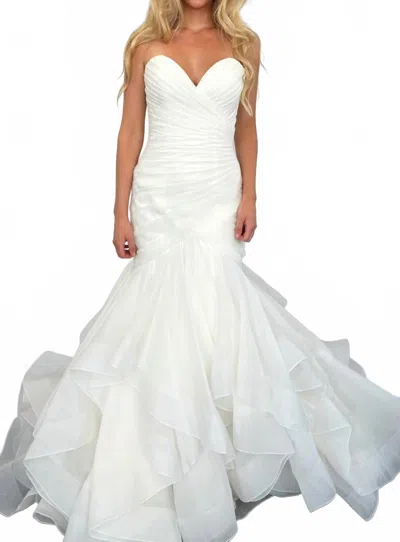 Morilee Strapless Wedding Dress In Ivory In Multi