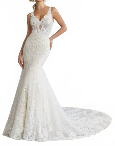 Morilee Summer Sheath Wedding Dress In Ivory In Multi