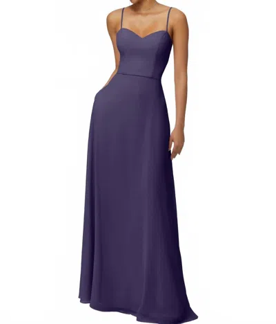 Morilee Two Piece Chiffon Bridesmaid Dress In Storm In Purple
