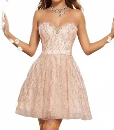 Morilee Women's Homecoming Dress In Rosegold In Neutral