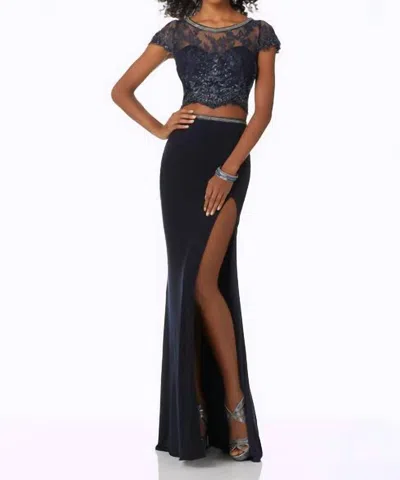 Morilee Women's Prom Dress In Navy In Blue