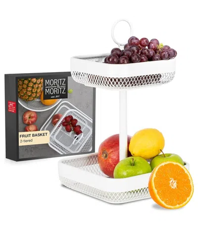 Moritz & Moritz Modern Fruit & Cake Stand In White