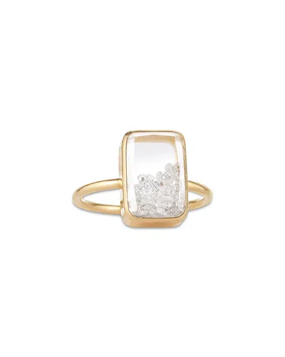 Moritz Glik 18k Yellow Gold Diamond Petite Shaker Ring