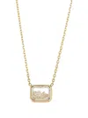 Moritz Glik 18k Yellow Gold Esmerelda Diamond And Sapphire Necklace In Brown